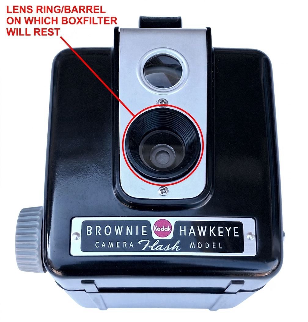 Lens ring/barrel on which BoxFilter will rest.