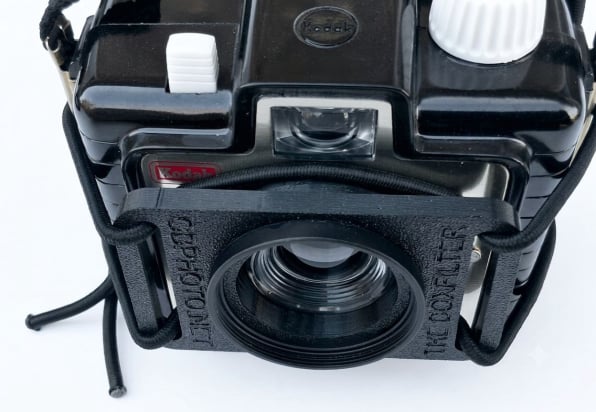 BoxFilter mounted properly with elastic bands.